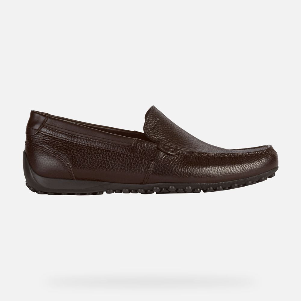 Geox Loafers Dark Brown Snake - Geox Mens Shoes - XGZPCK316